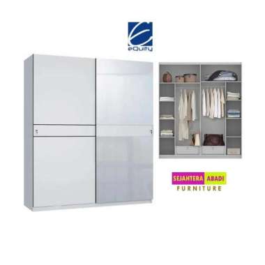 lemari pakaian lemari sliding lp sliding crown equity furniture murah SOREMA