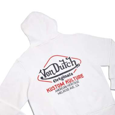 Von Dutch Zipper Hoodie 1542 White XXL
