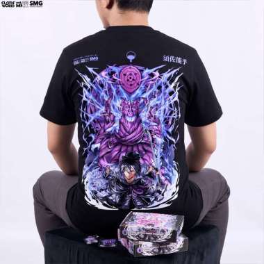 CLOWOR Uchiha Sasuke Indra Susanoo Naruto Anime T-Shirt M