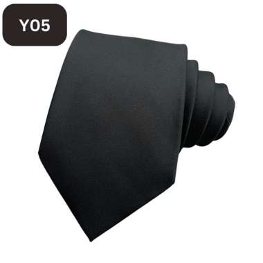 TOKO1973 NOIR - DASI HITAM MANUAL 8CM dasi pria dasi regular dasi formal dasi kantor wedding tie 05