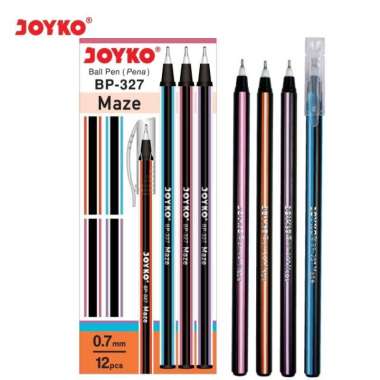 1 Pack - Pulpen JOYKO Maze BP-327 (isi 12 pulpen)