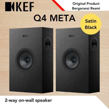 KEF Q4 Q-4 Q 4 Meta 2-ways on wall speaker surround speaker BLACK