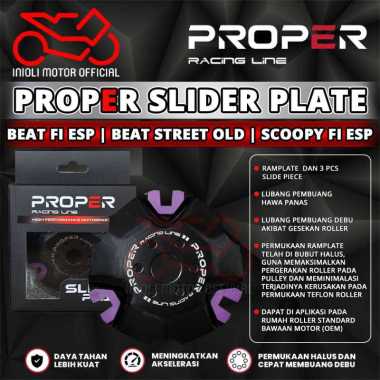 RAMPLATE TUTUP RUMAH ROLLER PROPER RACING LINE BEAT SCOOPY VARIO 110 FI ESP KARBU KVB KZL K44 K25 K1