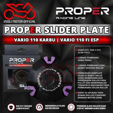 RAMPLATE TUTUP RUMAH ROLLER PROPER RACING LINE BEAT SCOOPY VARIO 110 FI ESP KARBU KVB KZL K44 K25 K1