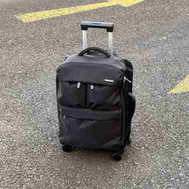 PARKSON 2418 Koper 20 Inch Kabin Bahan Kain Nilon Kanvas Ringan Kabin Size 20 Inch BLACK