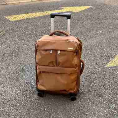 PARKSON 2418 Koper 20 Inch Kabin Bahan Kain Nilon Kanvas Ringan Kabin Size 20 Inch BROWN