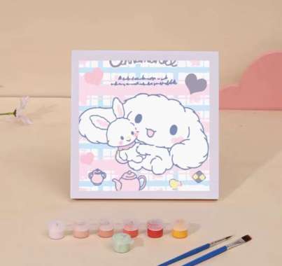 canvas melukis Paint Mini Alat Melukis Anak Canvas 20 X 20 Cm Canvas Painting By Number / canvas pai