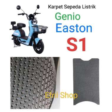 Karpet Motor/Sepeda Listrik Genio Easton S1 Bahan Karet Motif