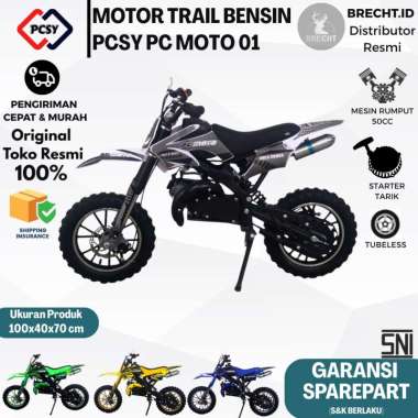 Motor Bensin Mini Anak Trail PC MOTO 01 MOTORAN bensin HIJAU