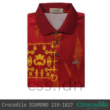 Kaos Kerah Pria Crocodile Diamond 219-1827-15 Merah M