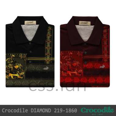 Kaos Kerah Pria Crocodile Diamond 219-1860 Merah XL