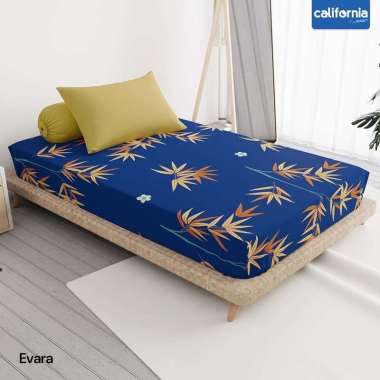 California - Sprei FITTED Single 90 (90x200) Terlaris pilihan Evara