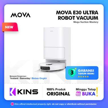 Mova E30 Ultra Robot Vacuum and Mop 7000 Pa Vakum Penyedot Debu Sapu Pel Lantai