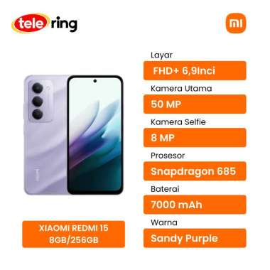 HP XIAOMI REDMI 15 8/256GB PURPLE