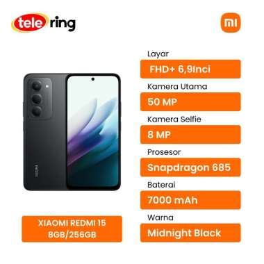 HP XIAOMI REDMI 15 8/256GB BLACK