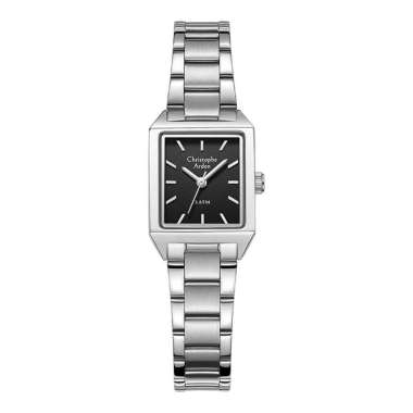 Jam Tangan Wanita Christophe Arden CA 1004 LH BSSBA Ladies Black Dial Steel Strap