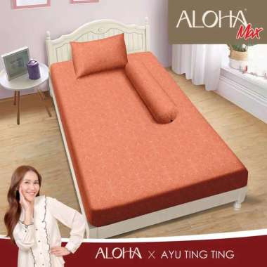 Aloha - Sprei FITTED T20 / T25 Single (120x200) tinggi 20 / tinggi 25 Polos Embossed Terlaris piliha