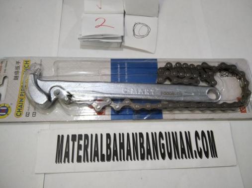 chain pipe wrench kunci rantai pipa 9 inch pengenceng penjepit pipa
