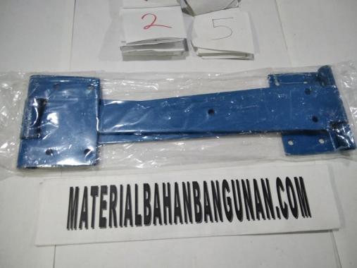 engsel T biru penyambung kusen pintu kayu gudang garasi