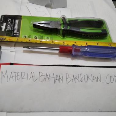 PAKET PALU KETOK LAS 20MM TANG KOMBINASI 7 INCH JEPIT POTONG KAWAT KBL