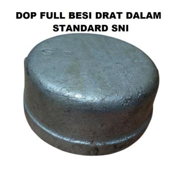 Tutup Pipa Full Besi 4 inch Air Fitting Pipa Kop Cap Drat Dalam