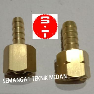 NEPEL CONNECTOR HOSE BLANDER LPG OXYGEN OKSIGEN KUNINGAN SET VICTOR