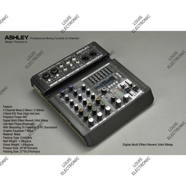 Mixer Audio ASHLEY Premium 4 Premium4 Terbaru 99 DSP ORIGINAL