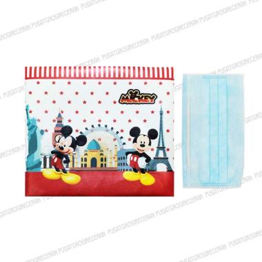 Dompet Masker Karakter Pouch Mask Tempat Masker Mickey Mouse