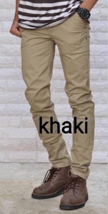 Celana Chino Panjang Pria Cino Original Brand Distro L khaki