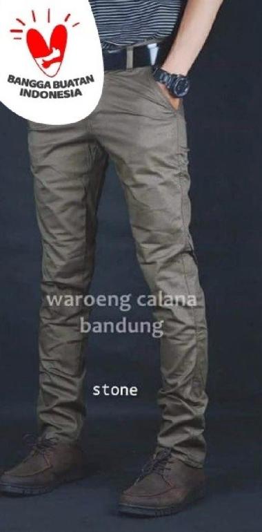 Celana Chino Panjang Pria Cino Original Brand Distro L stone