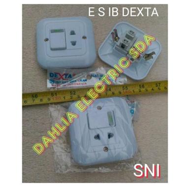 SAKLAR + STOP KONTAK IB ( Tanam Tembok) DEXTA