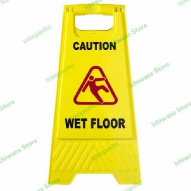 Floor Sign-Penanda Lantai Caution Wet Floor -Awas Lantai Basah-Licin