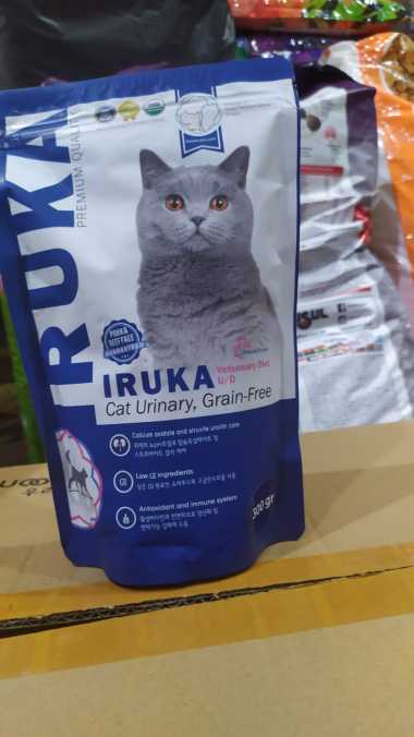 IRUKA CAT FOOD URINARY 300 GRM MAKANAN KUCING GRAIN FREE