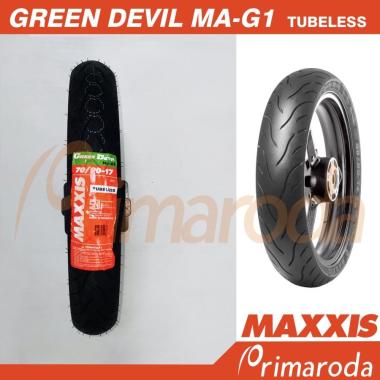 Ban Depan Motor Yamaha Jupiter MX 135 Tubeless Maxxis 70/90 Ring 17 Green Devil