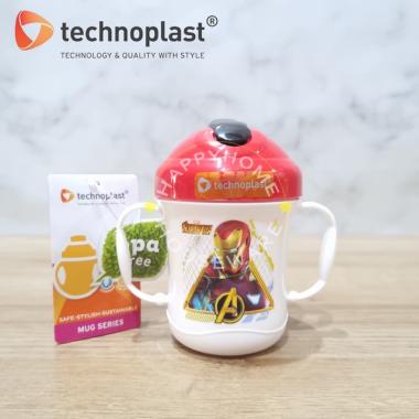 TECHNOPLAST Wings Avengers Banana Mug 310ml | Botol Minum | Fancy Mug 310ml Justice