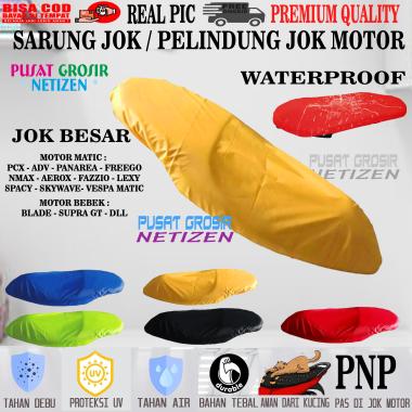 sarung jok motor SKYWAVE SKYDRIVE PANAREA VESPA NOUVO sarung cover pelindung jok motor ANTI AIR SUZU