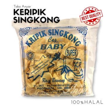 Keripik Singkong cap Baby Super Khas Madura Pedas Manis / Bawang @Pack Bawang