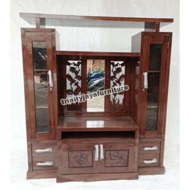 Bufet Partisi Tv Kayu Jati Muda/trinityjayafurniture 160cm