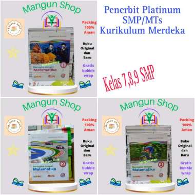Buku Matematika Kelas 7,8,9 SMP Kurikulum Merdeka Platinum Kelas 9