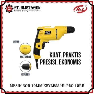 Mesin Bor Listrik / Bor Tangan 10MM KEYLESS PRO 10RE H&L