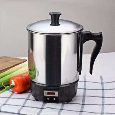 Electric Heating Cup / Teko Pemanas Air 15cm / Mug Pemanas Air Itami Steele