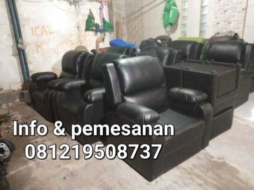 Ready stock sofa reflexy dagron hitam kulit mbtech langsung siap kirim!!!