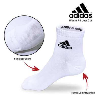 Kaos Kaki Adidas Wucht P1 Low Cut White / Black
