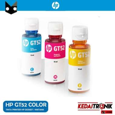 TINTA HP GT52 COLOR Refill ORIGINAL Ink Bottle Printer GT-52 GT 52 CL Cyan