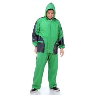 VERISH Jas Hujan Elmondo 932 Ojek Online - Jaket Celana Khusus Hijau