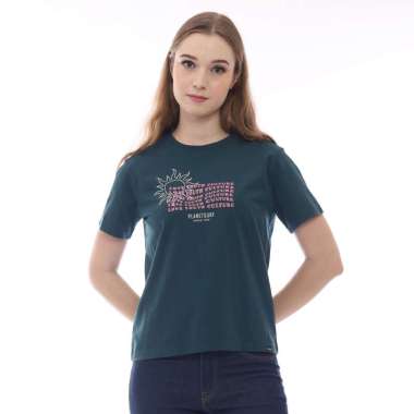 Planet Surf Clothing Kaos Lengan Pendek Wanita Raisa Ladies Tee 231C Planet Surf L GREEN