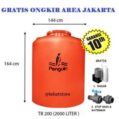 Tangki / Tandon / Toren Air Penguin Pinguin - All Variant Medan Tb 200 (2000 ltr)