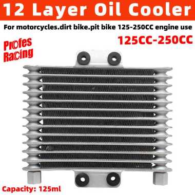 Radiator Pendingin Oli Sepeda Mot 12row wi accessories