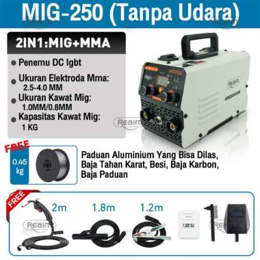 Mesin Las Mig 450 Watt Las Listr MIG-250(MMA+MIG)120A
