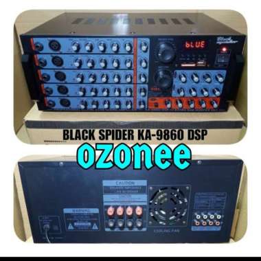 AMPLIFIER BLACK SPIDER KA-9860DSP ORIGINAL AMPLI BLACK SPIDER KA-9860 Multicolor